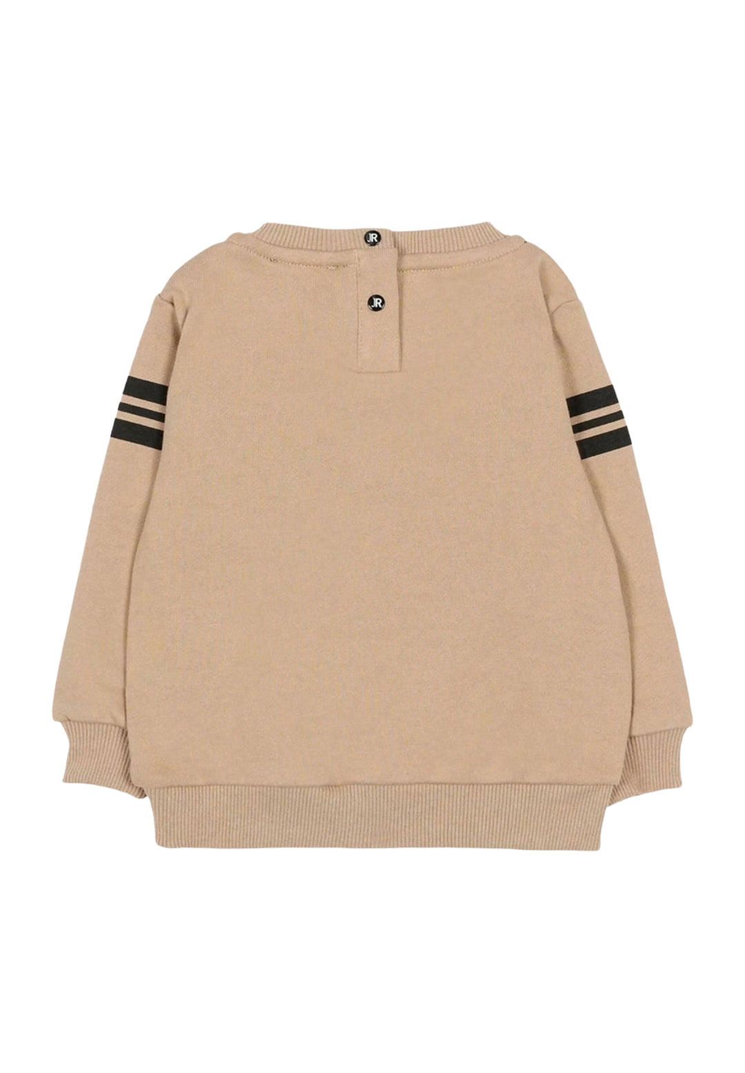 Felpa girocollo beige per neonato