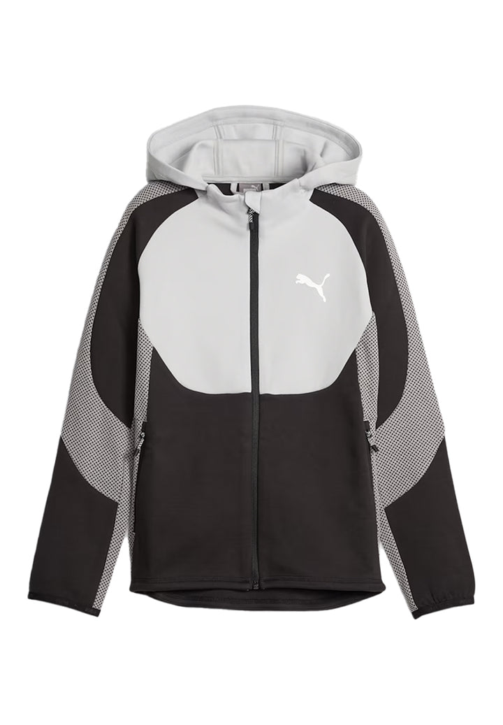 Gray zip hoodie for boys