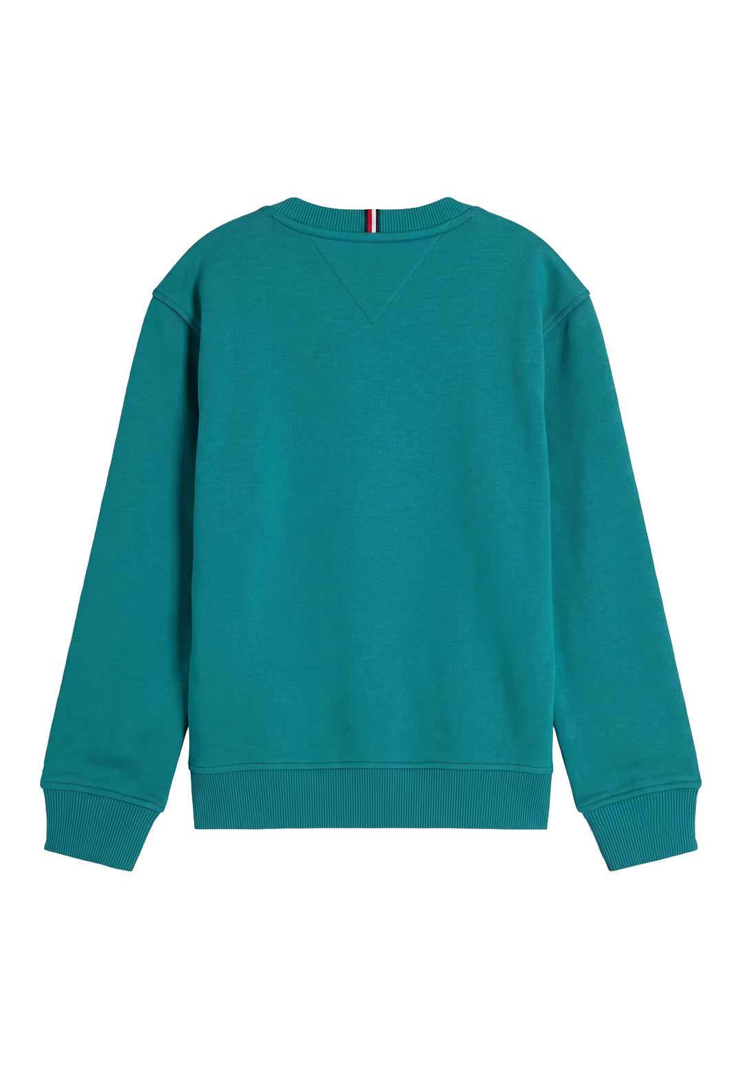 Felpa girocollo verde per bambino