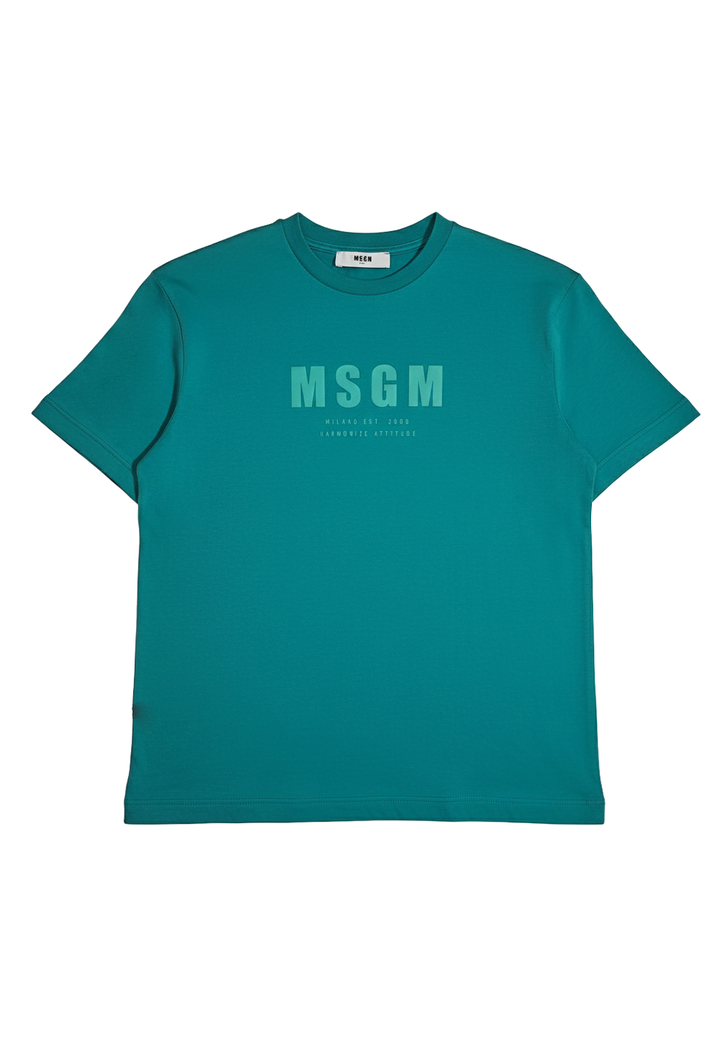 T-shirt turchese per bambino