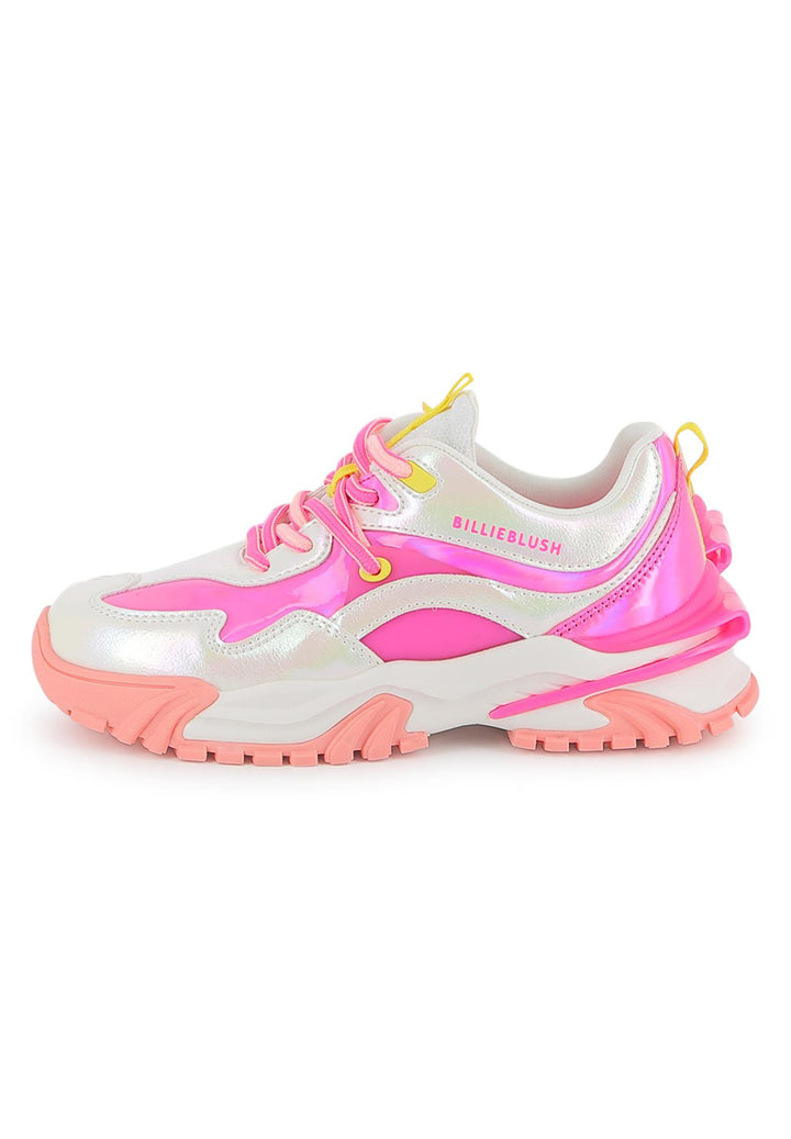 Scarpe bianco-fuxia per bambina