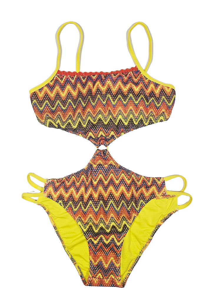 Costume intero multicolor per bambina
