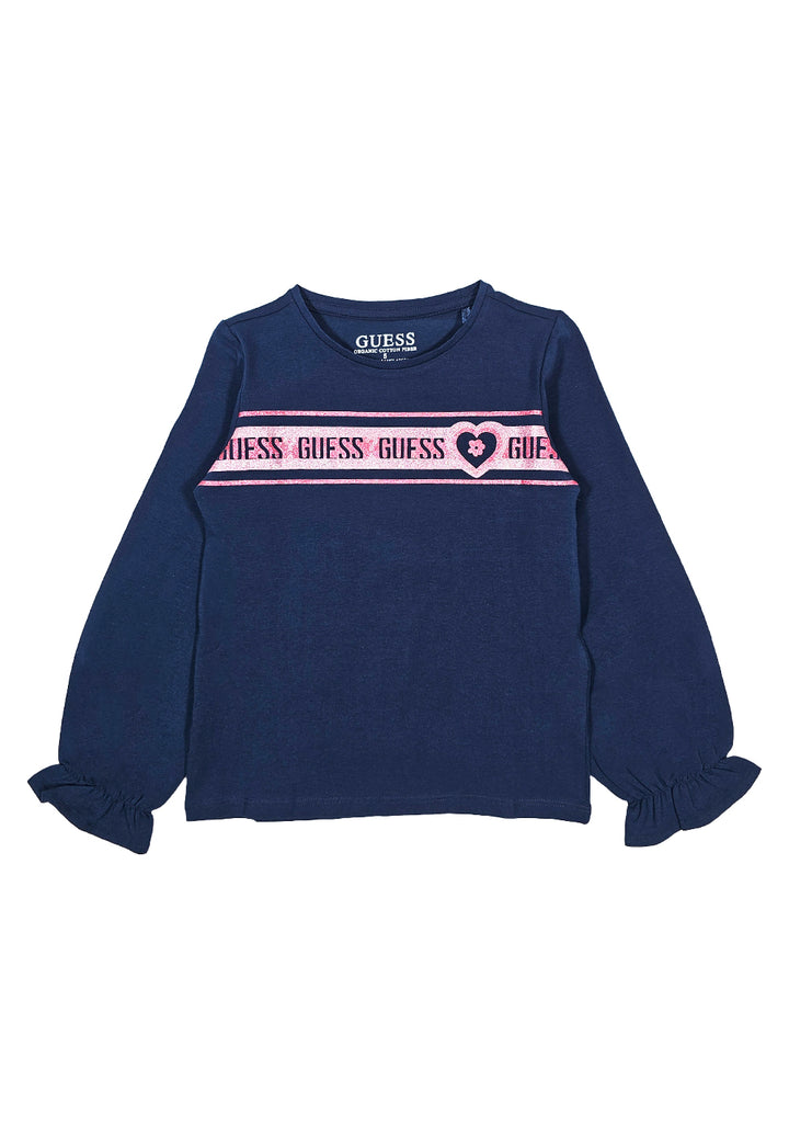 T-shirt blu per bambina