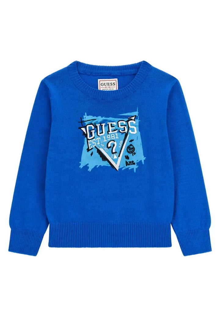 Blauer Pullover für Jungen