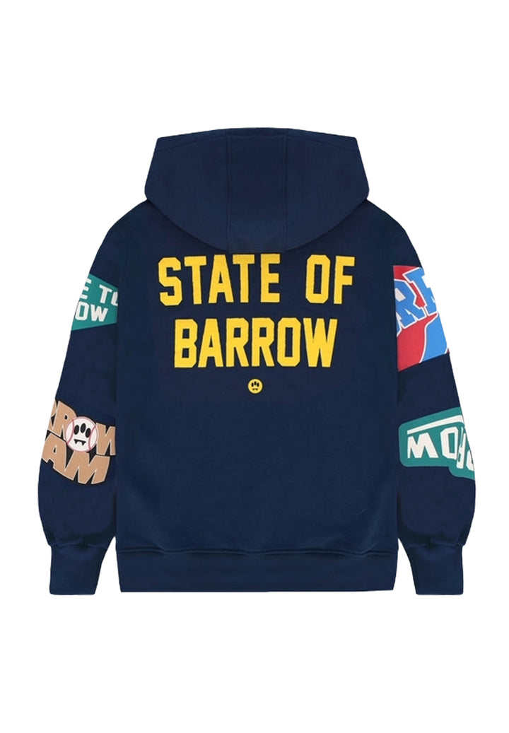 Felpa cappuccio blu per bambino