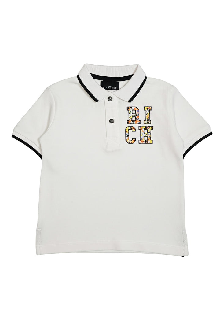 Polo blanc pour nouveau-nés