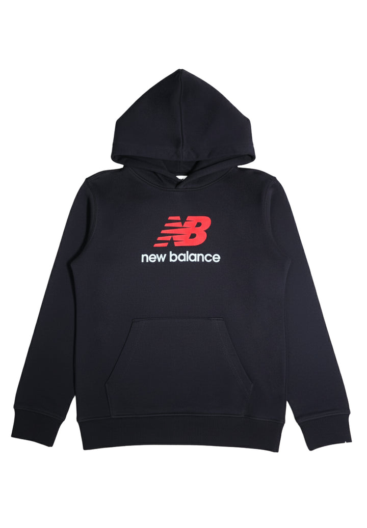 Felpa cappuccio nera per bambino