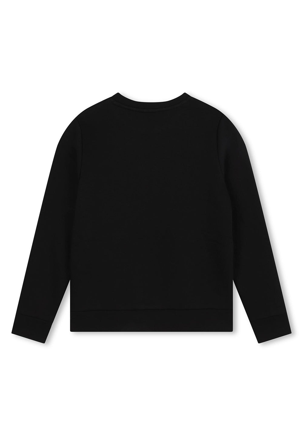 Black crewneck sweatshirt for boy