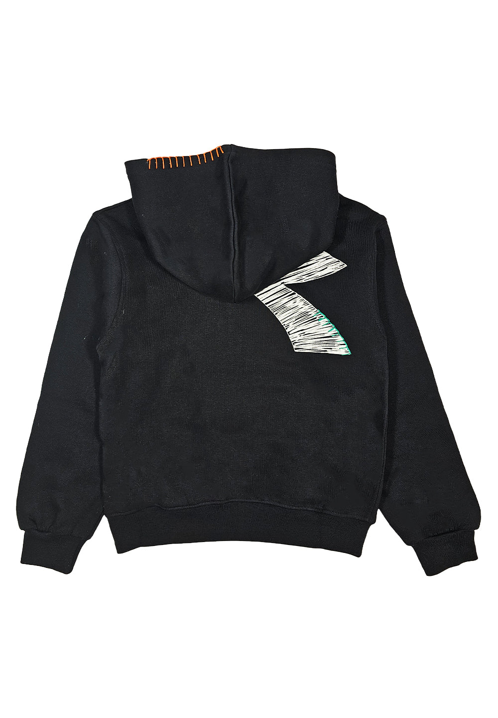 Black hooded sweatshirt for girls