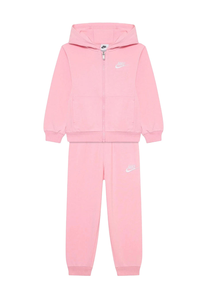 Completo felpa rosa per bambina