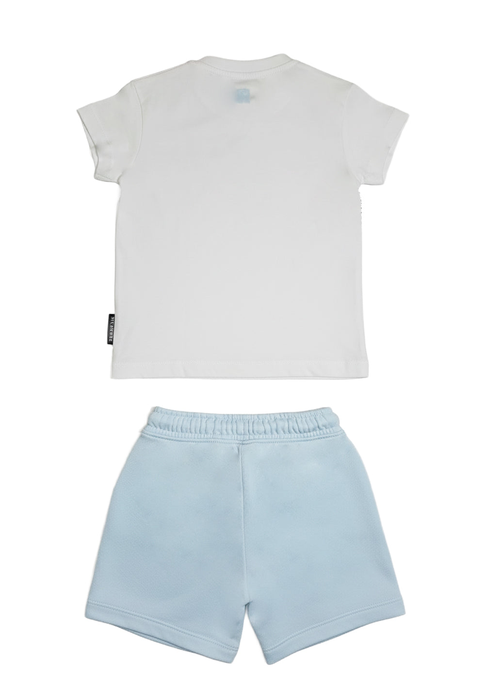 Completo bianco-celeste per neonato