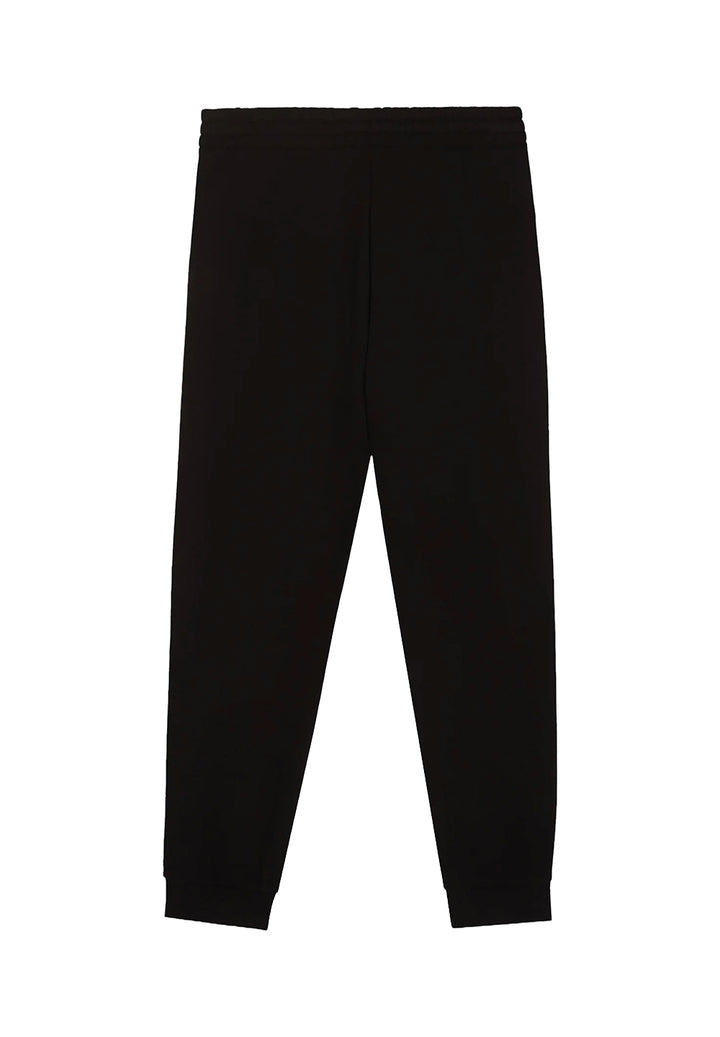 Black fleece trousers for boy