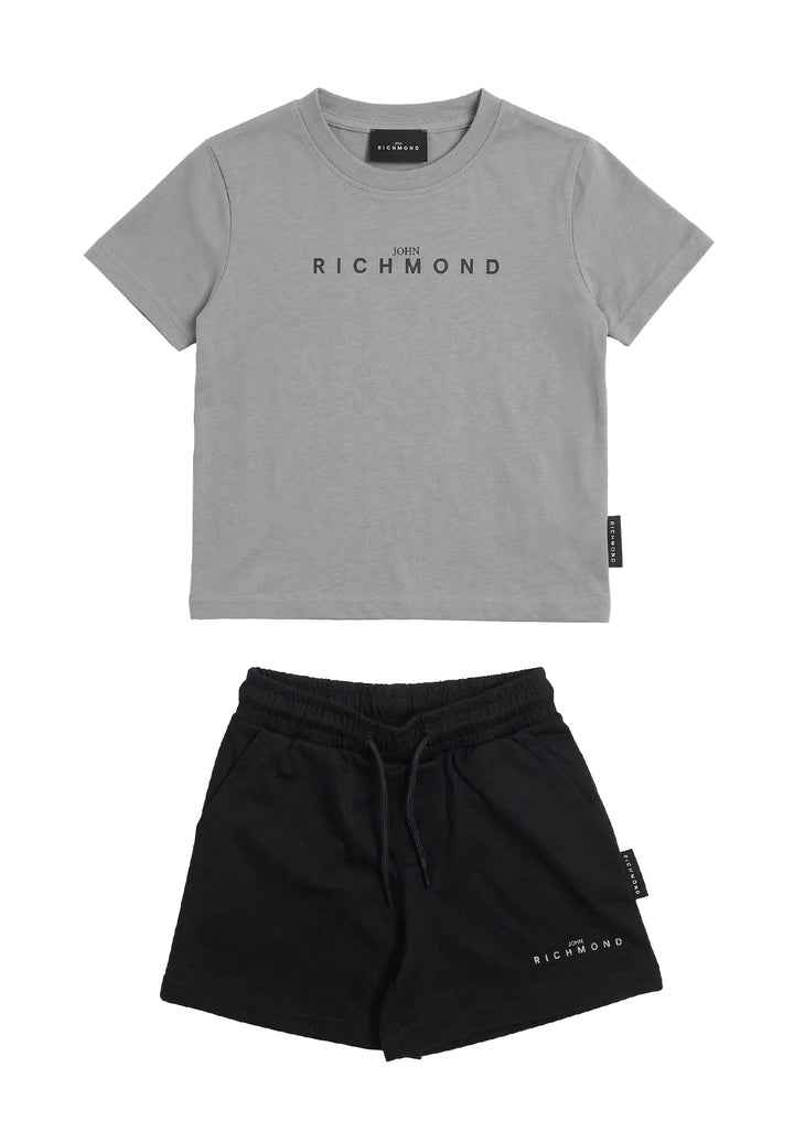 Completo grigio-nero per bambino