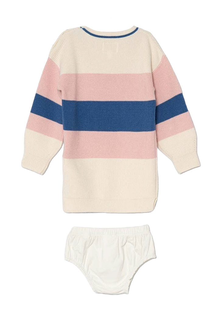 Set of multicolor sweater + culottes for newborns