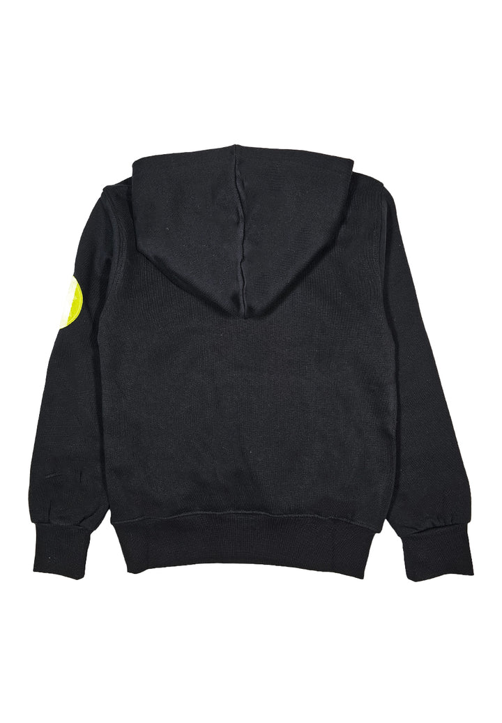 Black hooded sweatshirt for boy