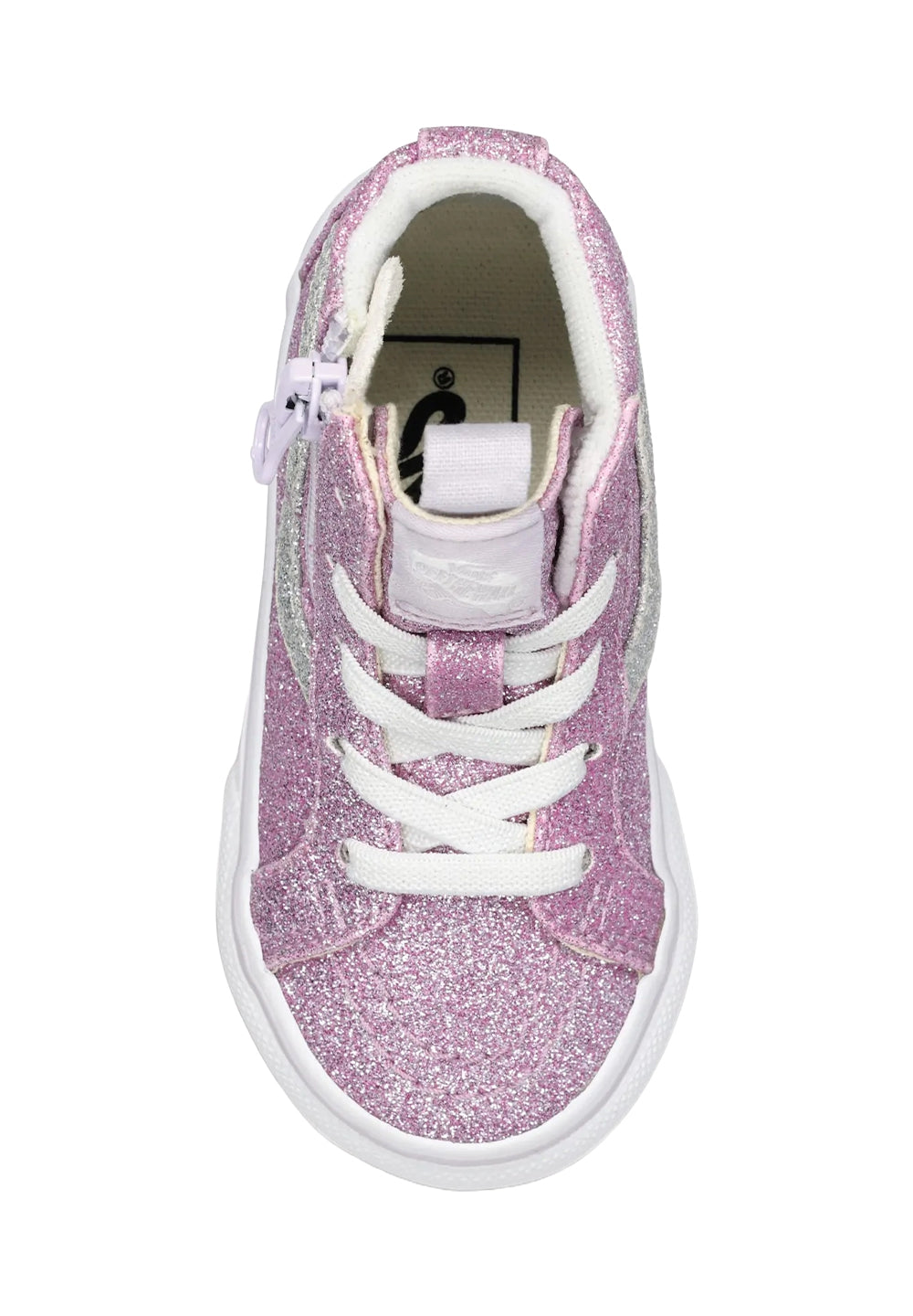 Scarpe glitterate rosa per neonata