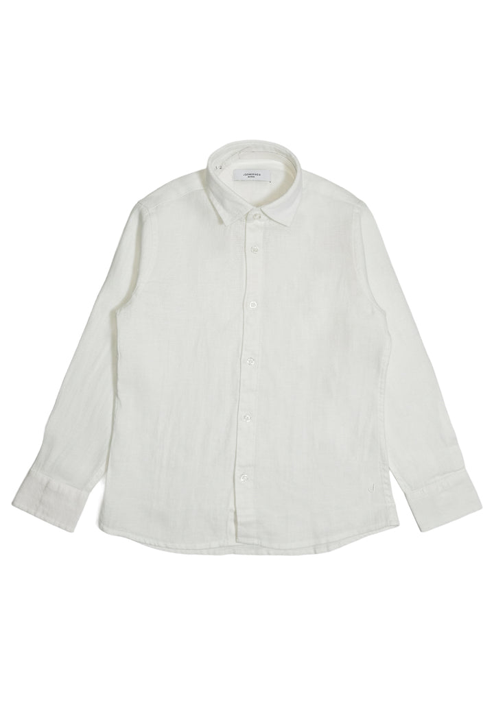 Camicia lino bianca per bambino