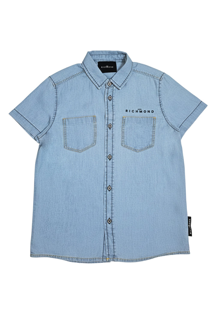 Camicia blu per bambino