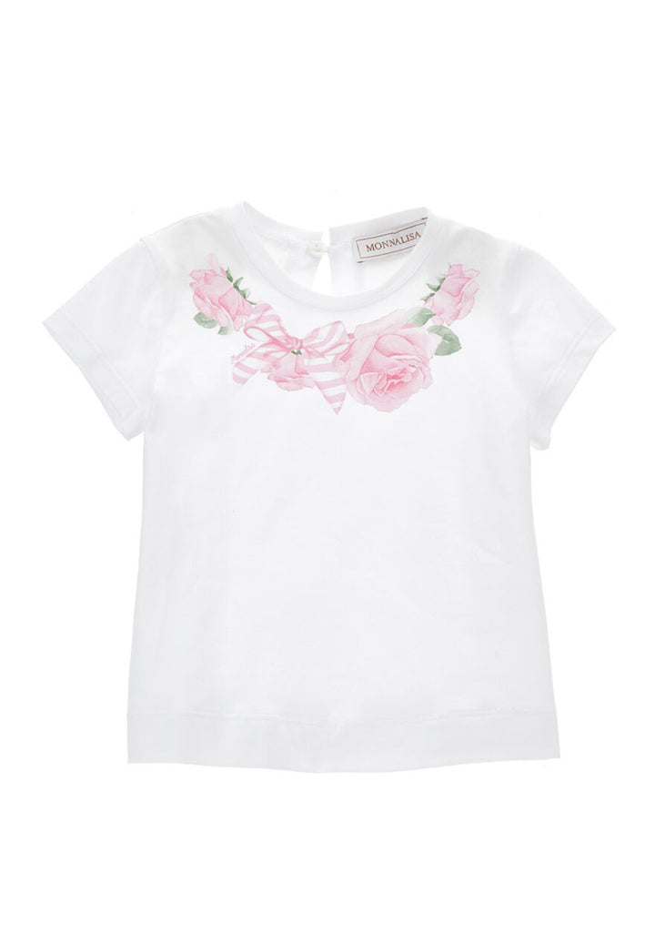Weißes T-Shirt für Babymädchen
