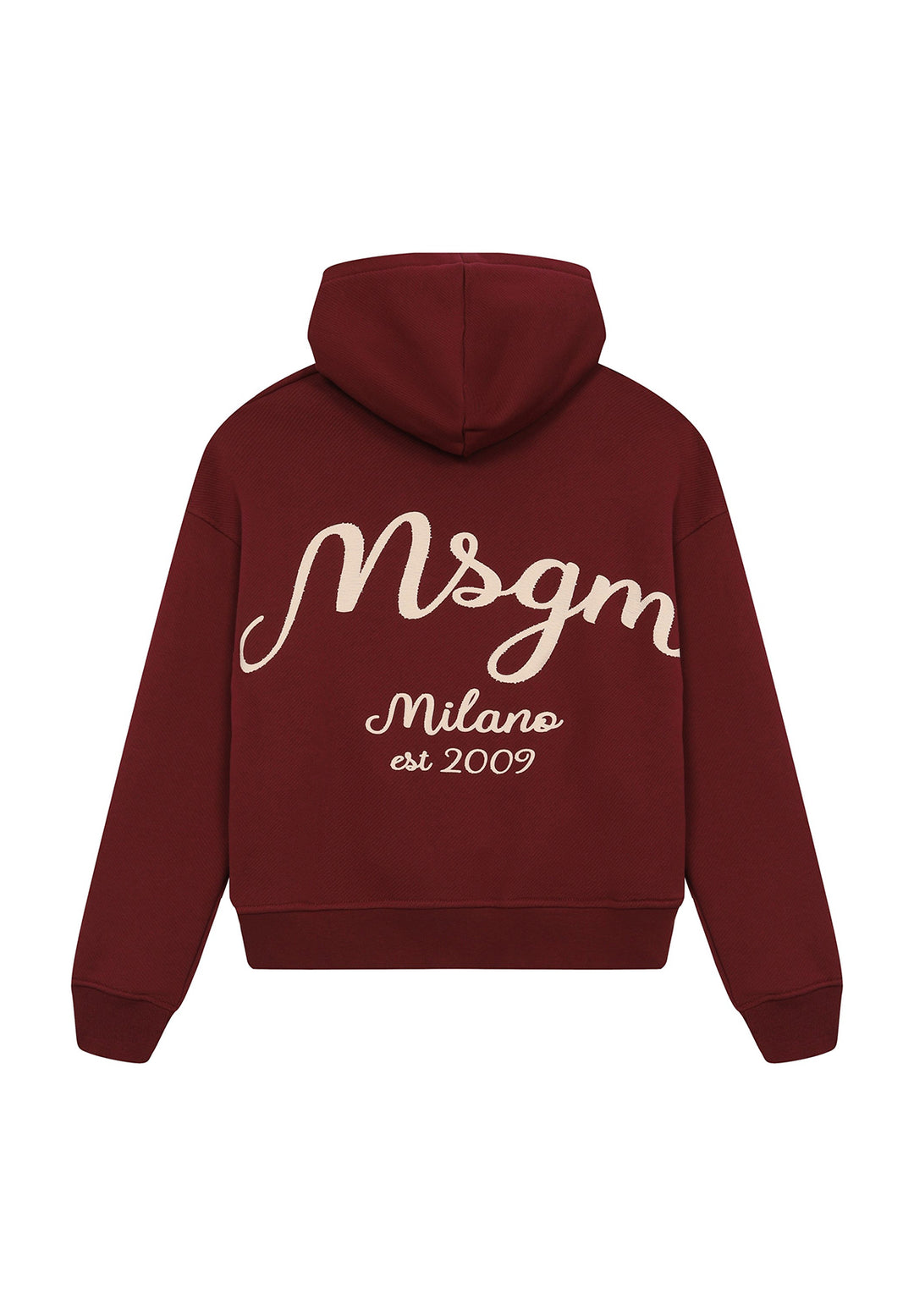 Felpa cappuccio bordeaux per bambino
