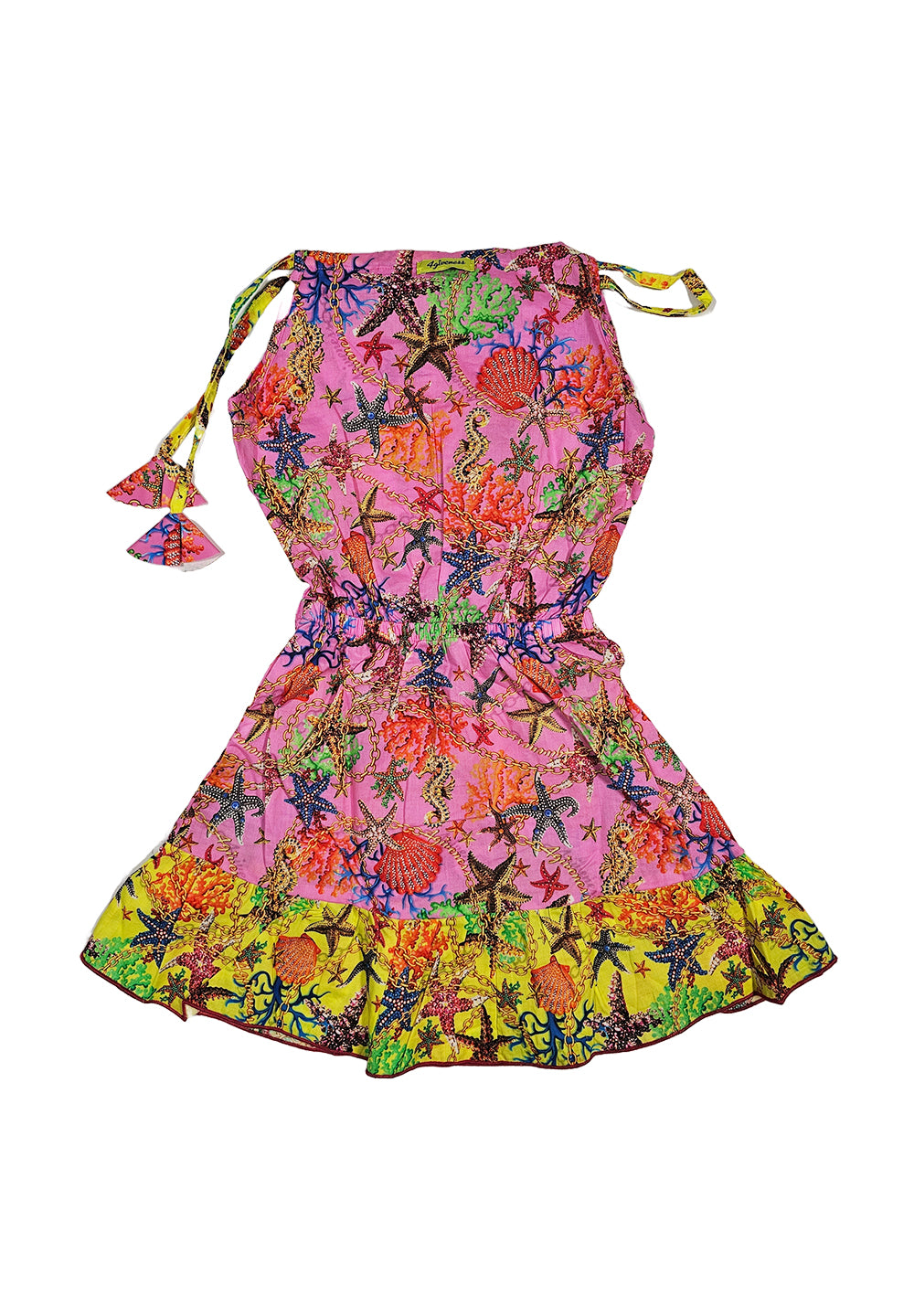 Mehrfarbiges Kleid für kleine Mädchen