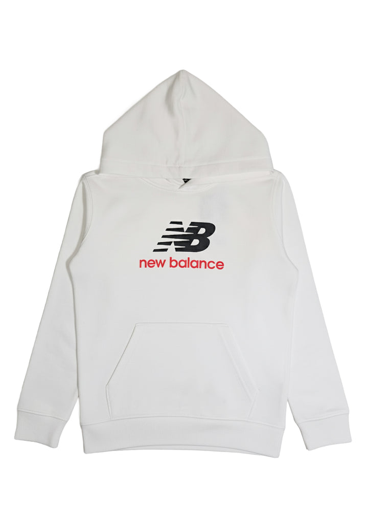 Felpa cappuccio bianca per bambino