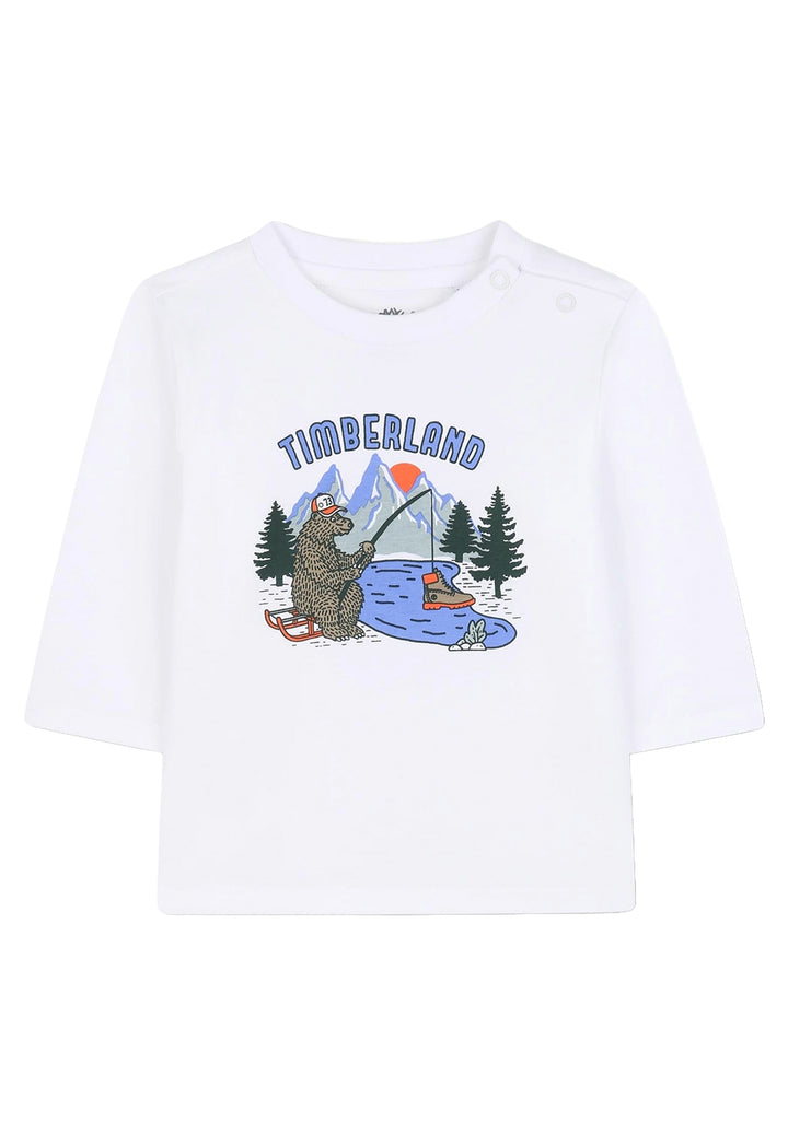 T-shirt bianca per neonato