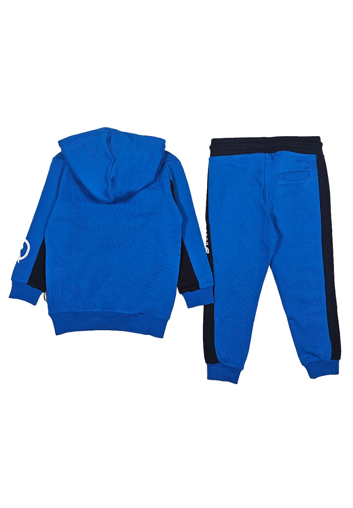 Completo felpa blu royal per bambino