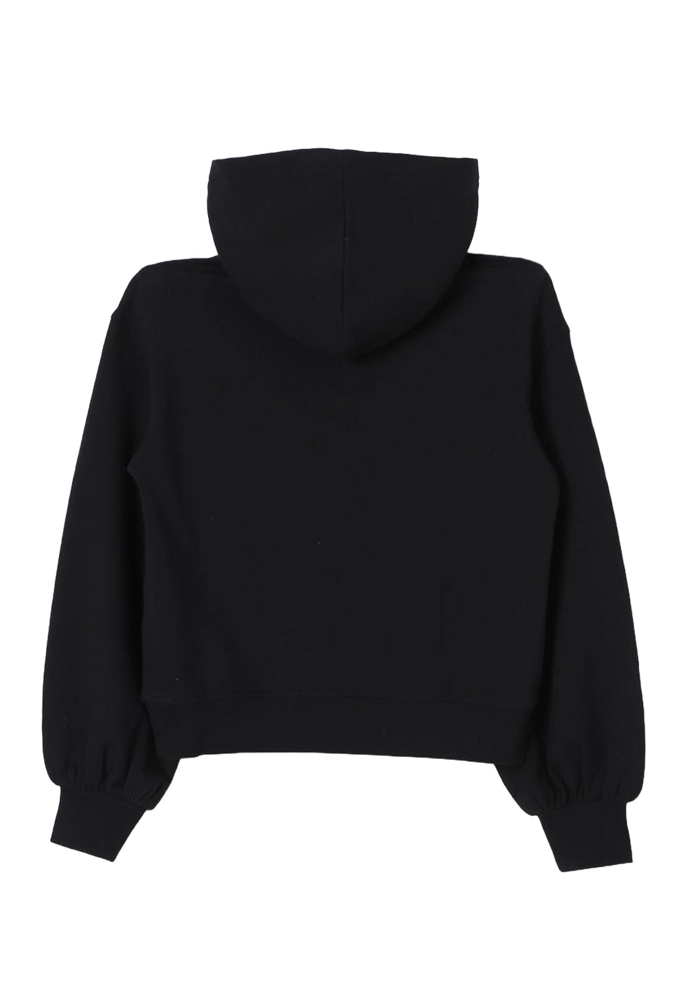 Felpa cappuccio nero per bambina