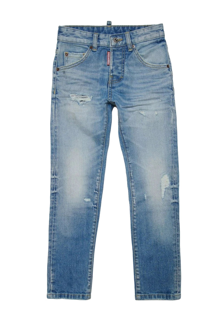 Jeans blu denim per bambino