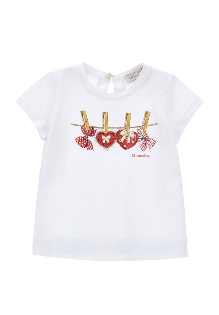 Weißes T-Shirt für Babymädchen
