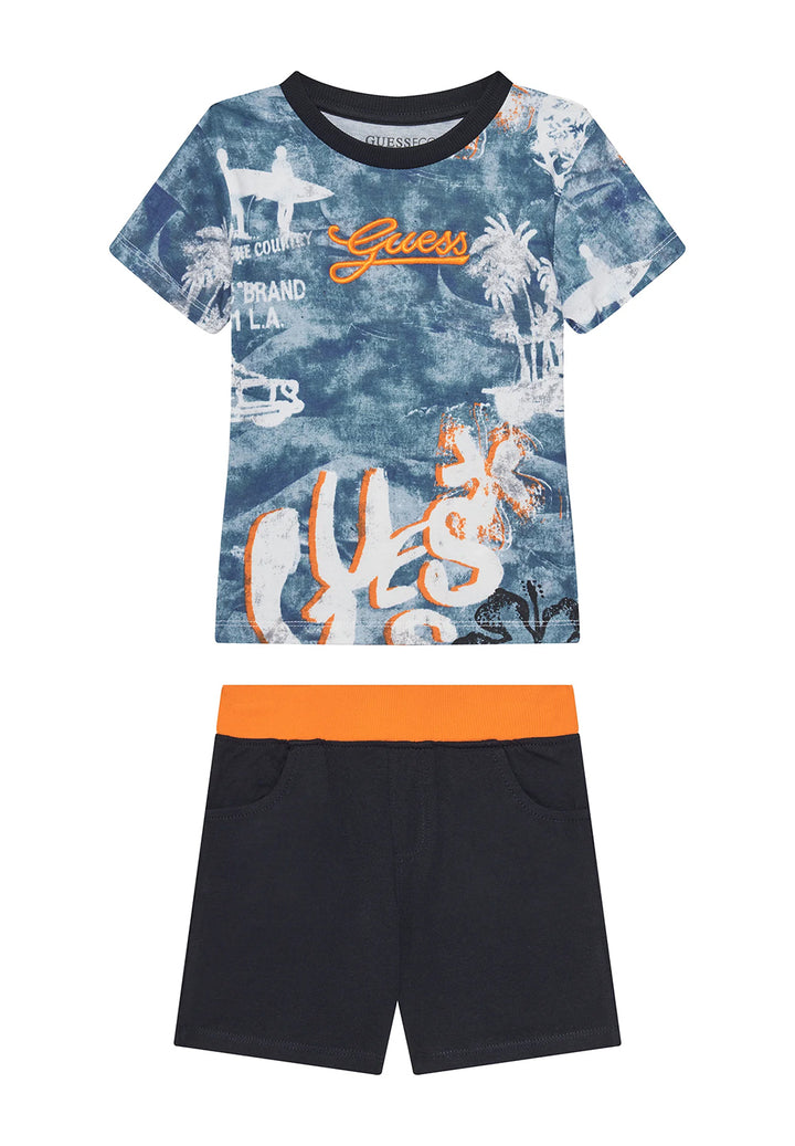 Completo bianco-fuxia per neonato