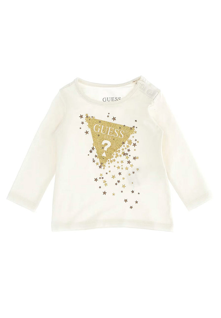 T-shirt bianca per neonata