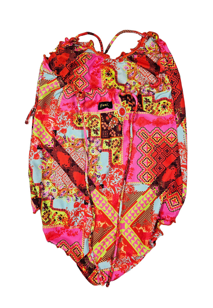 Costume intero multicolor per bambina