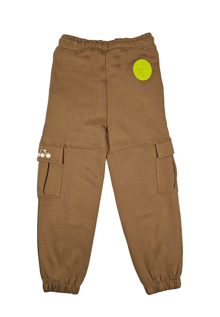 Pantalone felpa marrone per bambino