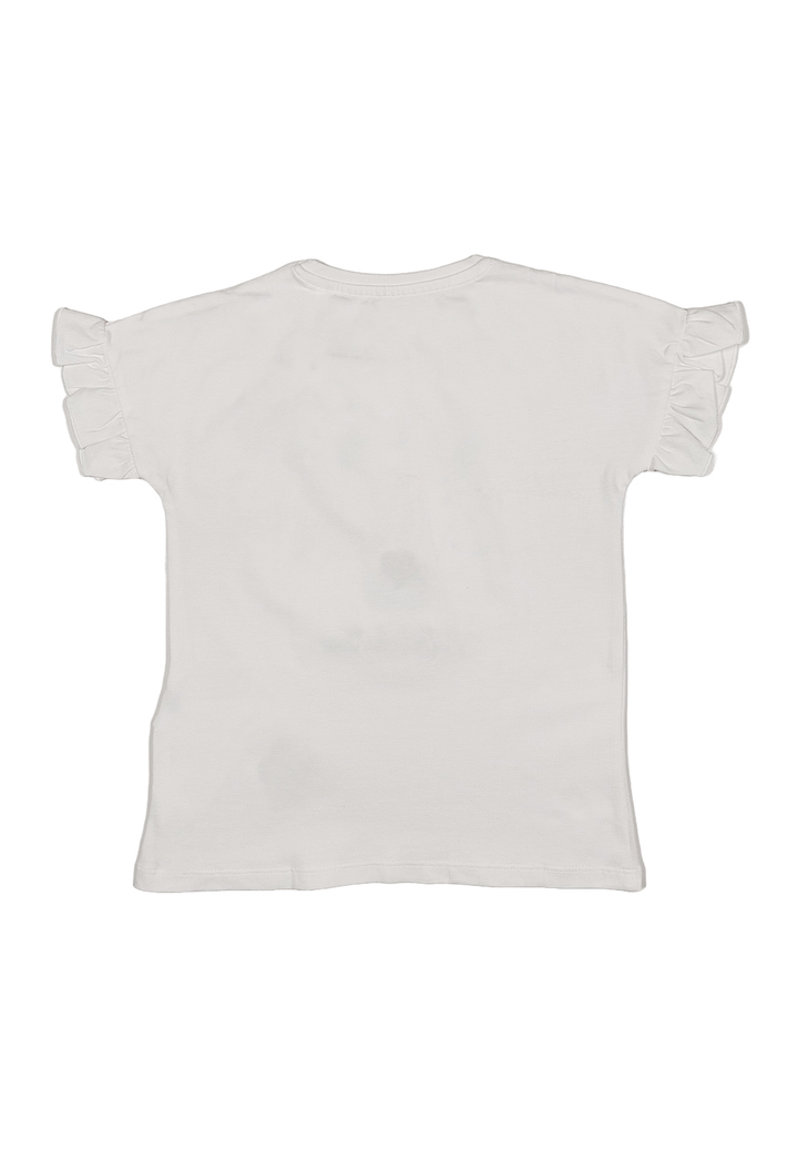 T-shirt bianca per neonata