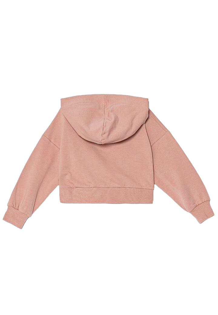Felpa cappuccio rosa per bambina