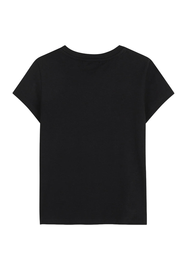 T-shirt nera per bambina