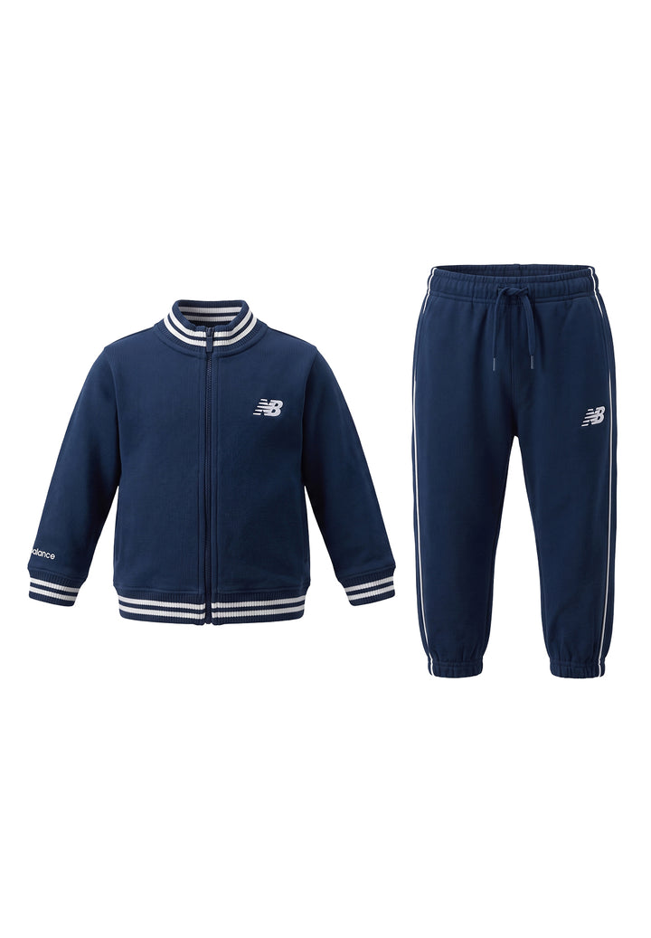 Completo felpa blu navy per neonato