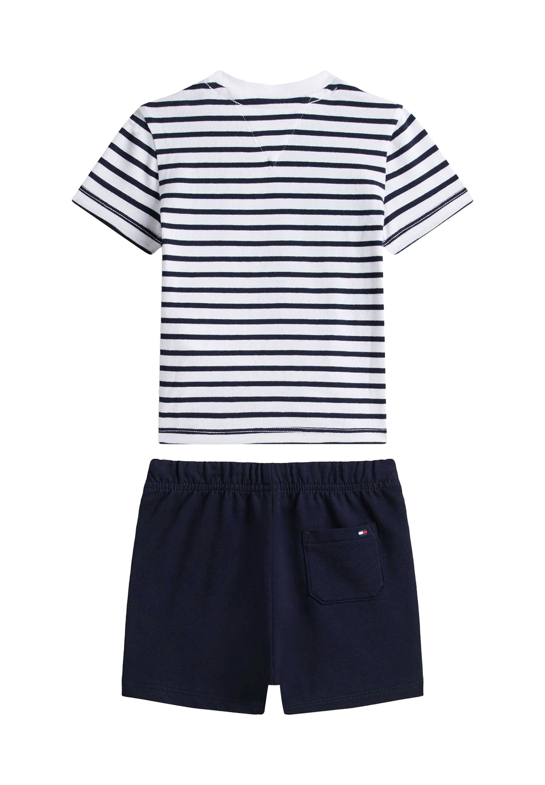 Completo bianco-blu per neonato