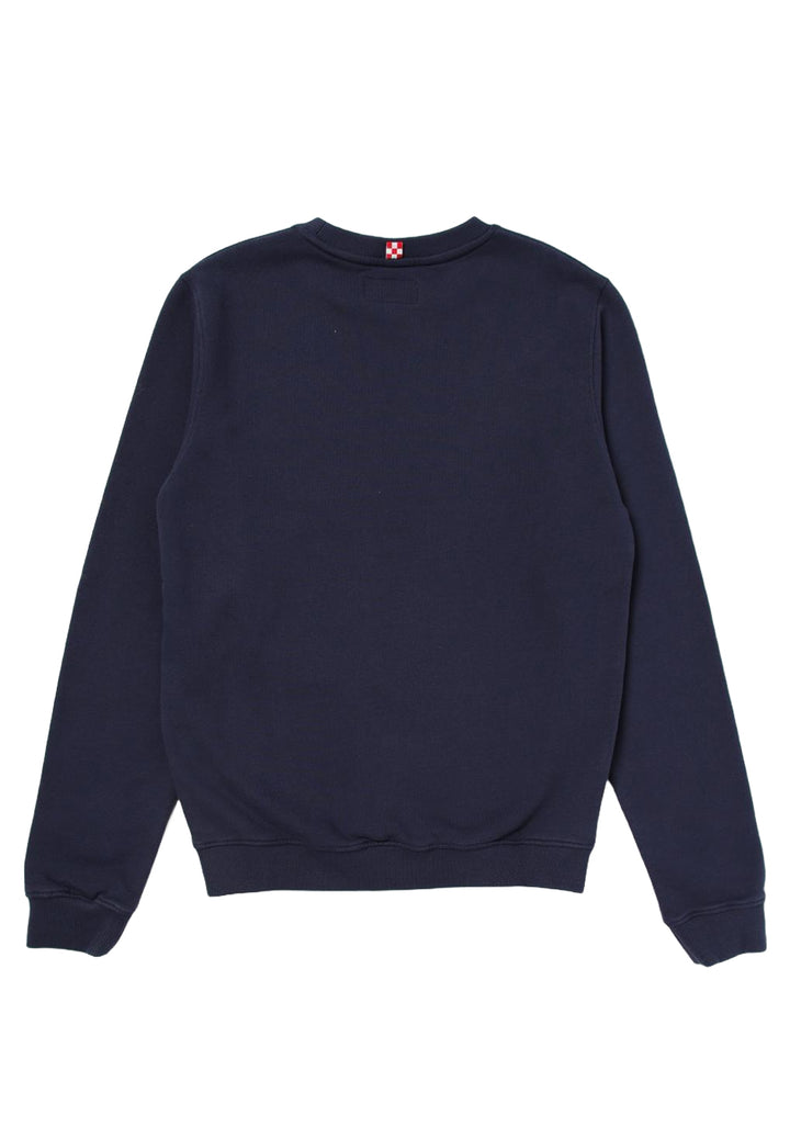 Felpa girocollo blu per bambino