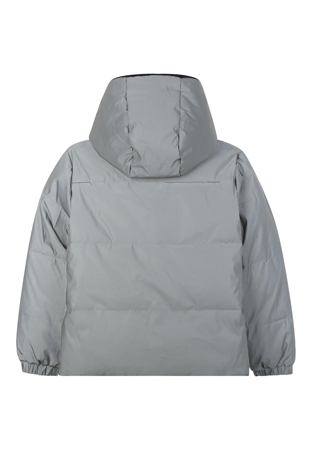 Giubbotto reversibile marrone-grigio per bambino