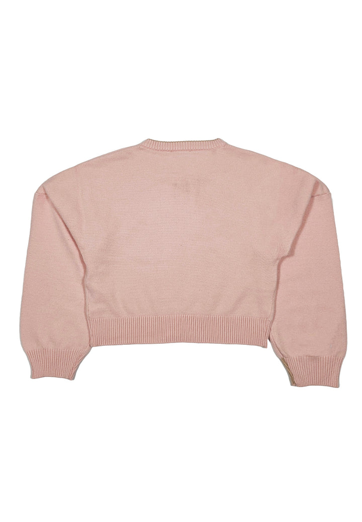 Maglione rosa per bambina