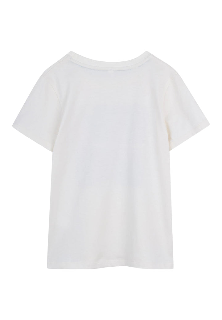 T-shirt avorio per bambina