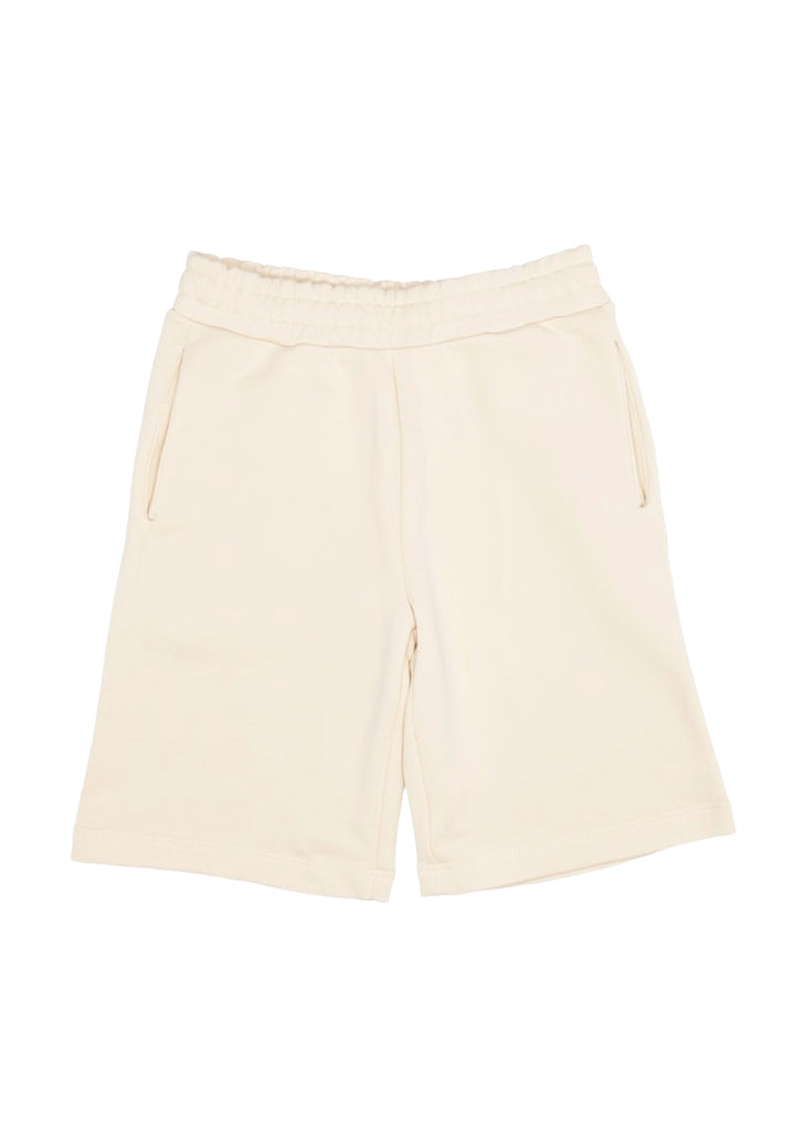 Bermuda felpa crema per bambino
