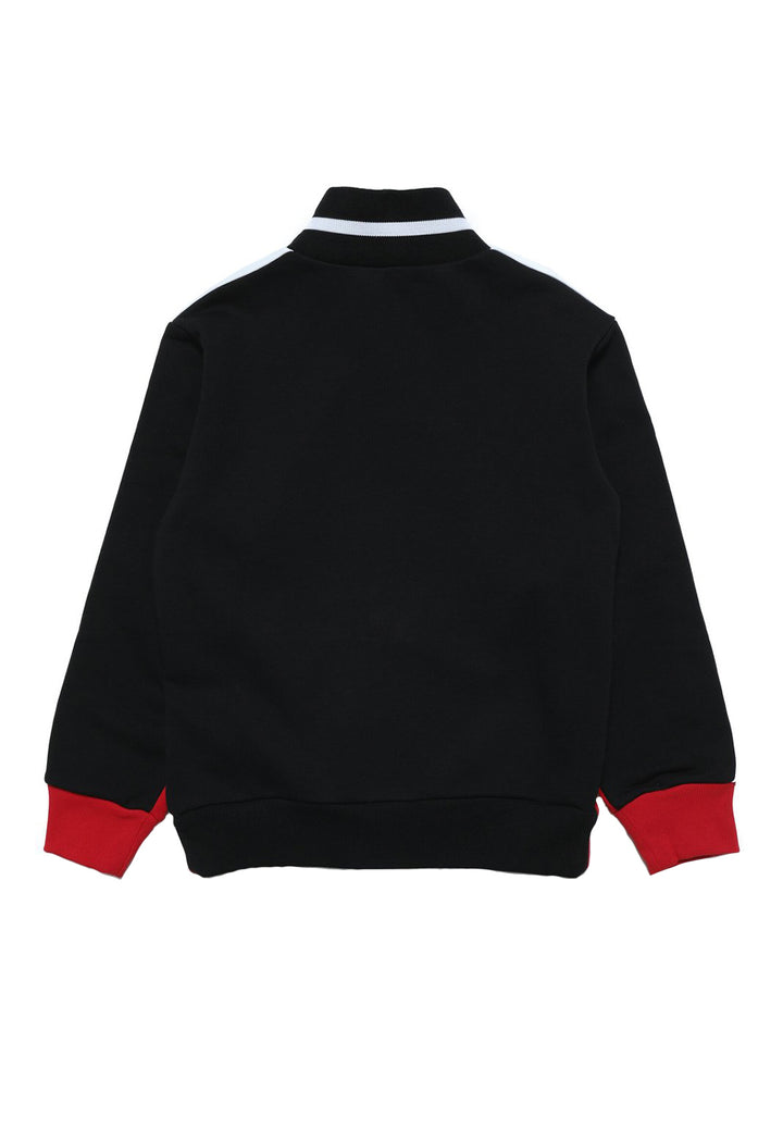 Multicolor zipped sweatshirt for boy