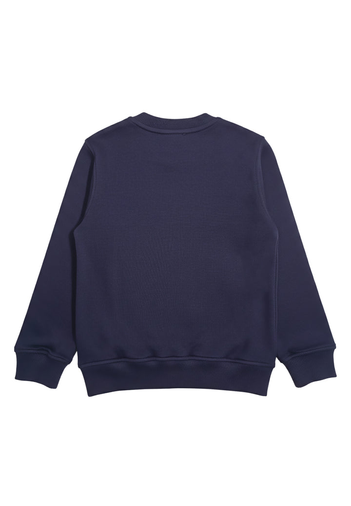 Marineblaues Sweatshirt mit Rundhalsausschnitt für Jungen