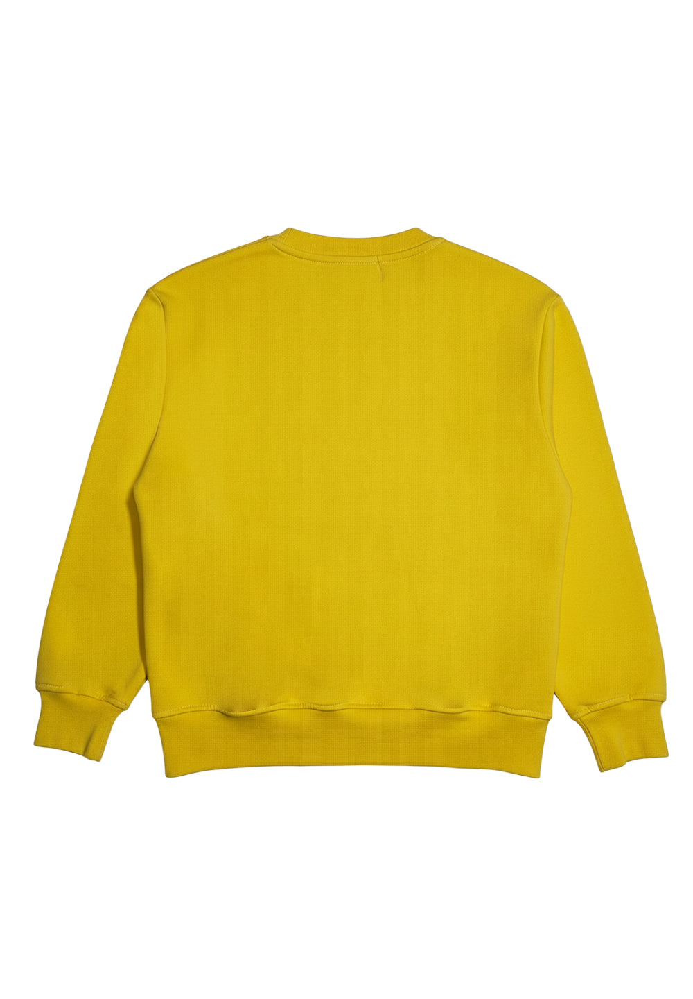 Felpa girocollo gialla per bambino
