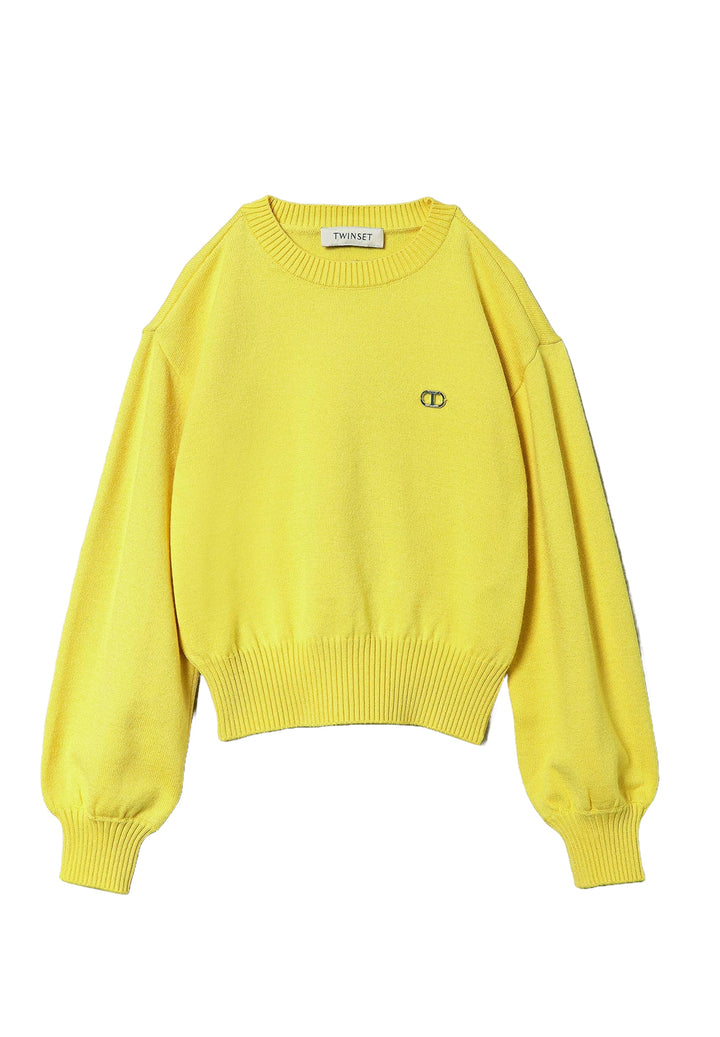 Maglione giallo per bambina