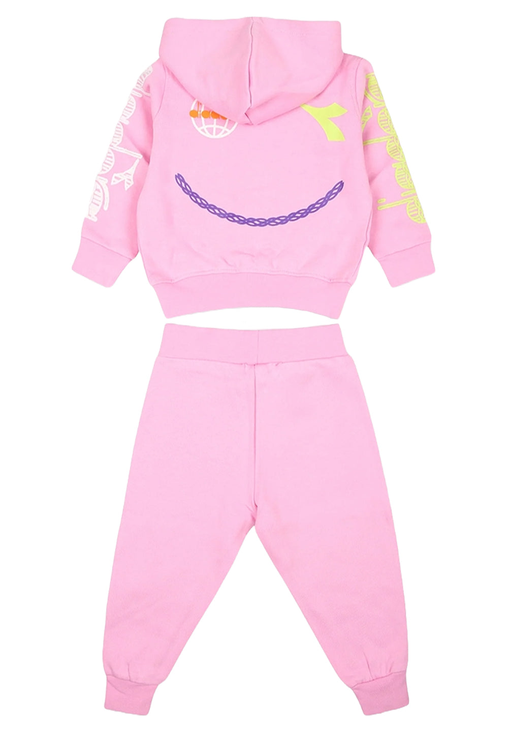 Pink sweatshirt set for girls